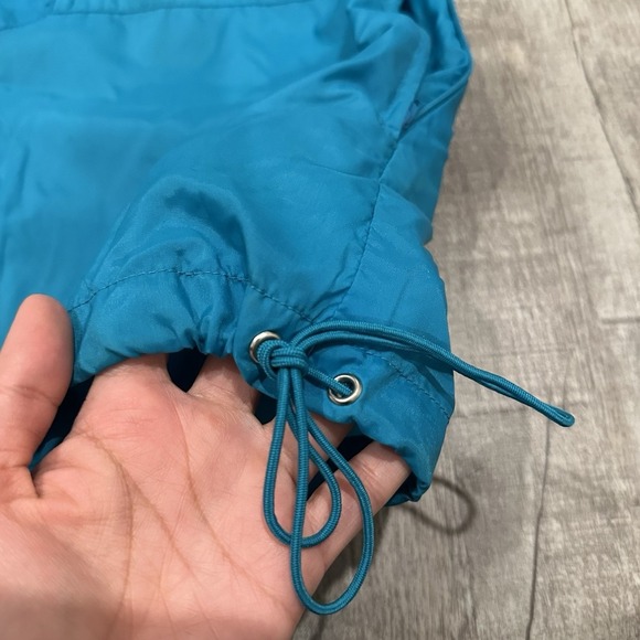 Vintage Nike Windrunner Windbreaker Jacket Teal Blue Hooded Full Zip Mens XL 90s - Picture 9 of 15